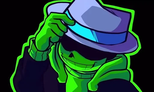 🎩 Стикер «Green Sans» для Telegram