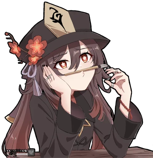 😒 Стикер «Hu Tao (genshin_impact)» для Telegram
