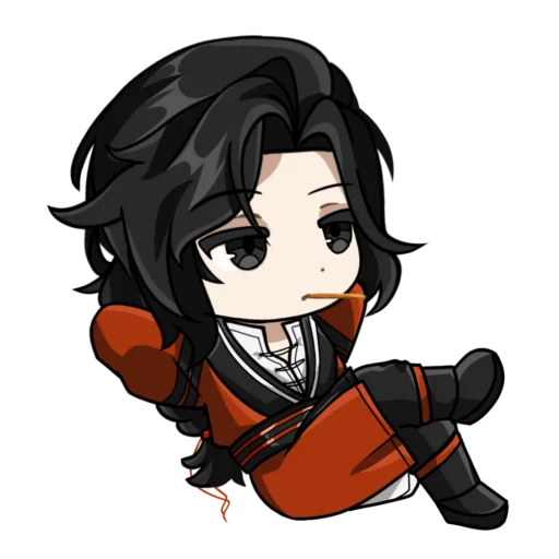 😶 Стикер «Hua Cheng genshin chibi» для Telegram