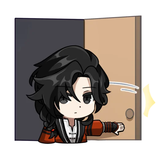 🚪 Стикер «Hua Cheng genshin chibi» для Telegram