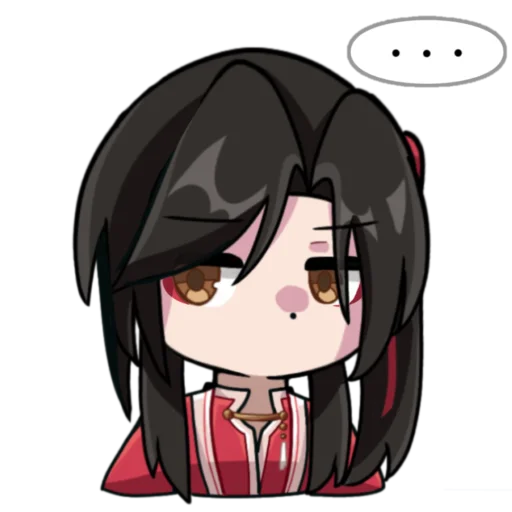 😶 Стикер «Hua Cheng genshin chibi» для Telegram
