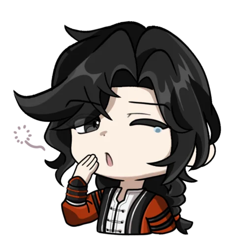 🥱 Стикер «Hua Cheng genshin chibi» для Telegram