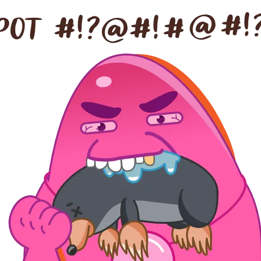 😖 Стикер «HUBABUBA» для Telegram