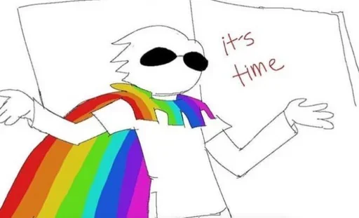 🏳️‍🌈 Стикер «ХуеСосы^3» для Telegram