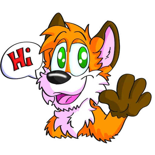Стикерпак Hukfox для Telegram