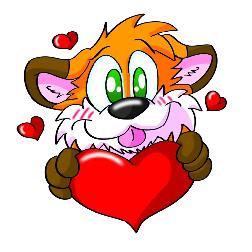 ❤ Стикер «Hukfox» для Telegram