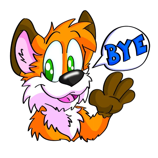 👋 Стикер «Hukfox» для Telegram