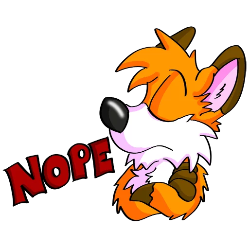 👎 Стикер «Hukfox» для Telegram