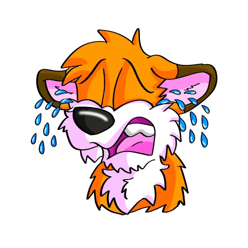 😥 Стикер «Hukfox» для Telegram