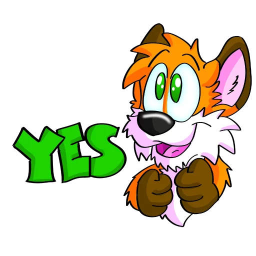 😊 Стикер «Hukfox» для Telegram