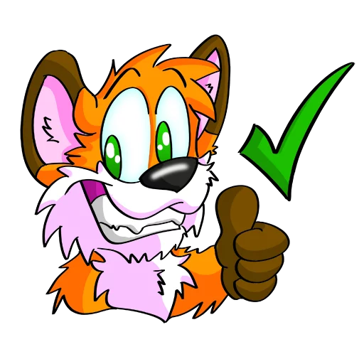 👍 Стикер «Hukfox» для Telegram
