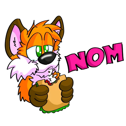 🍕 Стикер «Hukfox» для Telegram