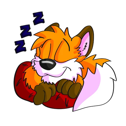 💤 Стикер «Hukfox» для Telegram