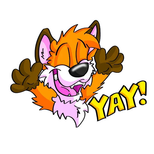 😃 Стикер «Hukfox» для Telegram