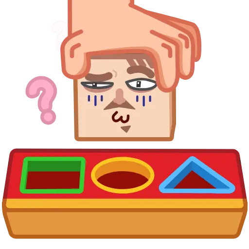 😕 Стикер «Human Box» для Telegram