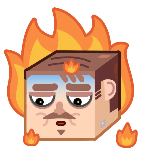 😨 Стикер «Human Box» для Telegram