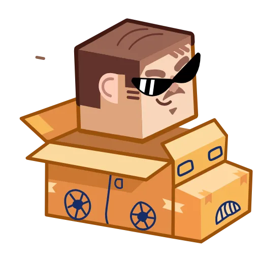 😎 Стикер «Human Box» для Telegram