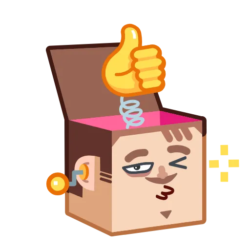 👍 Стикер «Human Box» для Telegram
