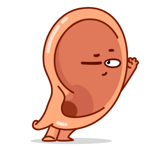 👂 Стикер «Human Organs» для Telegram