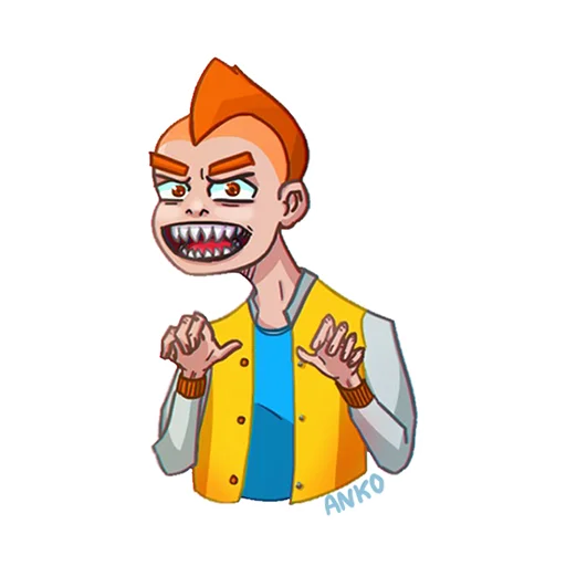 😈 Стикер «Хуманизация стикеров VK» для Telegram