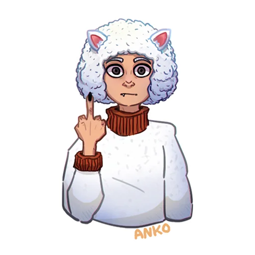 🖕 Стикер «Хуманизация стикеров VK» для Telegram