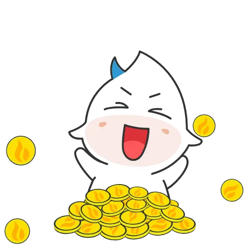 😚 Стикер «huobi bull animated sticker» для Telegram