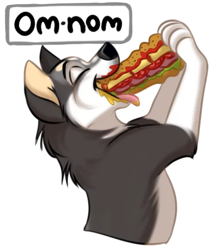 🌭 Стикер «Huscai the Husky» для Telegram