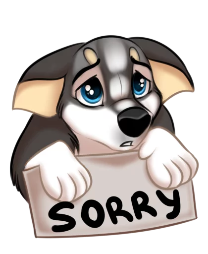 😢 Стикер «Huscai the Husky» для Telegram