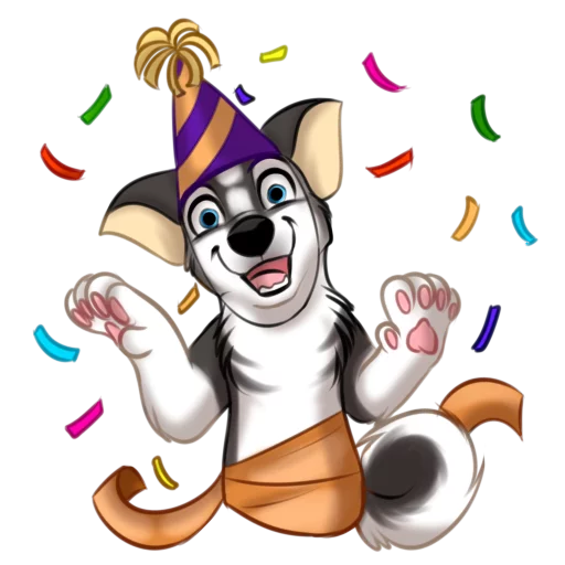 🙃 Стикер «Huscai the Husky» для Telegram