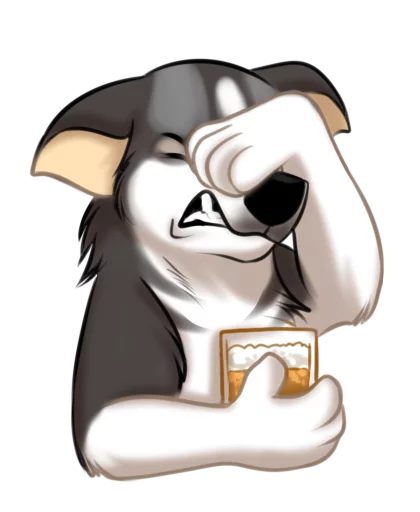😧 Стикер «Huscai the Husky» для Telegram