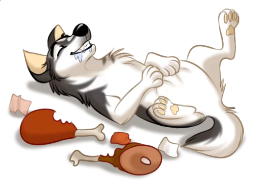 🙃 Стикер «Huscai the Husky» для Telegram