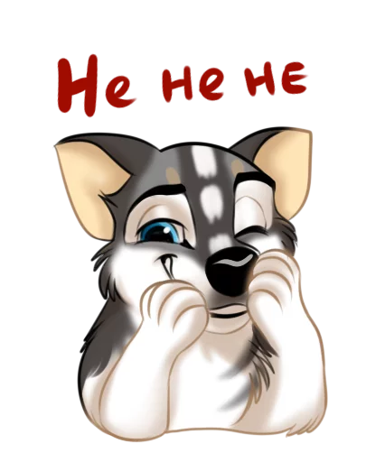 😃 Стикер «Huscai the Husky» для Telegram