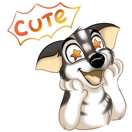 😍 Стикер «Huscai the Husky» для Telegram