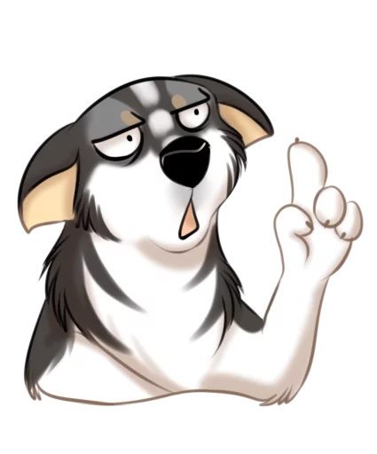 😩 Стикер «Huscai the Husky» для Telegram