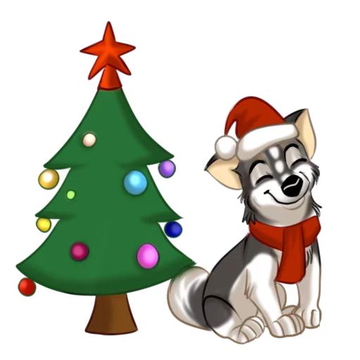 ⛄️ Стикер «Huscai the Husky» для Telegram