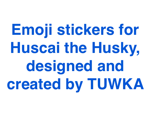 📝 Стикер «Huscai the Husky» для Telegram