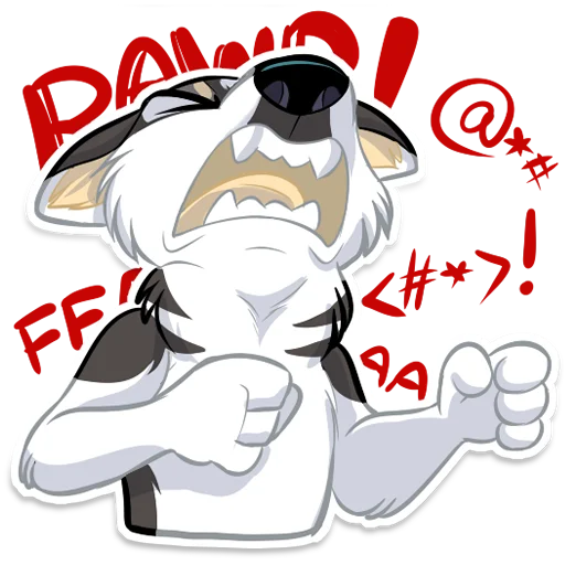 😞 Стикер «Huscai the Husky» для Telegram