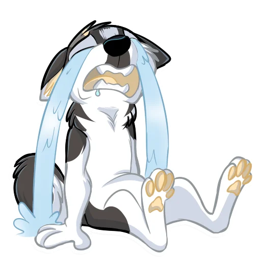 😭 Стикер «Huscai the Husky» для Telegram