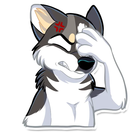 😝 Стикер «Huscai the Husky» для Telegram