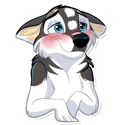 😳 Стикер «Huscai the Husky» для Telegram