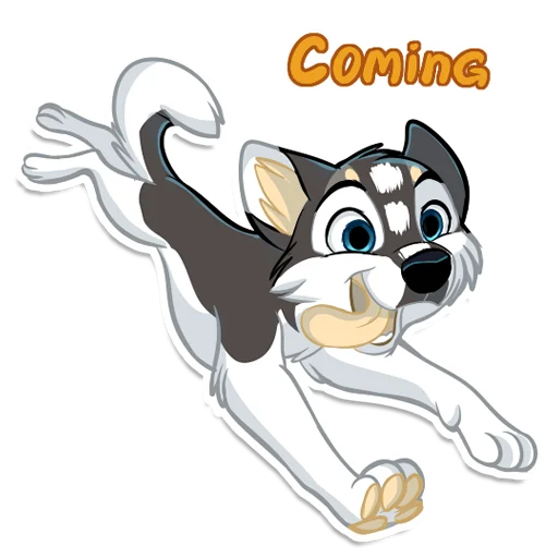 😋 Стикер «Huscai the Husky» для Telegram