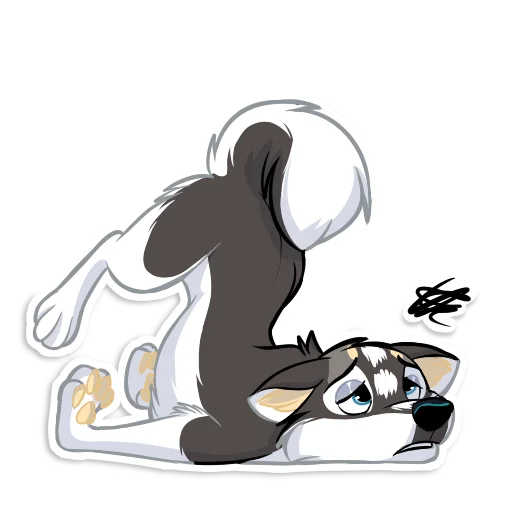 😒 Стикер «Huscai the Husky» для Telegram