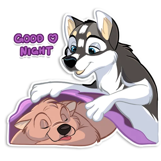 😏 Стикер «Huscai the Husky» для Telegram