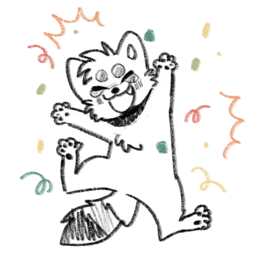 🥳 Стикер «Hush puppy’s pack» для Telegram