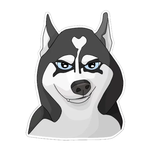 Стикерпак Хаскеныш Сима для Telegram