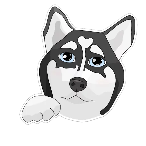 🙁 Стикер «Хаскеныш Сима» для Telegram