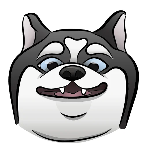 🤪 Стикер «Хаскеныш Сима» для Telegram