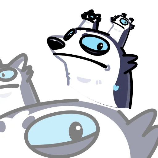 😰 Стикер «Siberian Husky» для Telegram