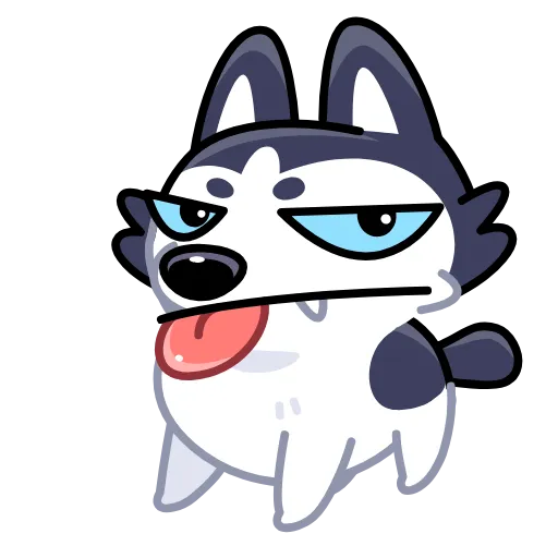 😒 Стикер «Siberian Husky» для Telegram