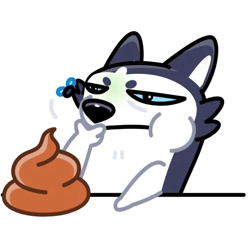 💩 Стикер «Siberian Husky» для Telegram